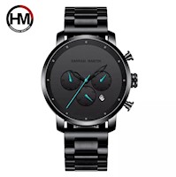 Reloj Hombre Hannah Martin Acero Negro HAN-14