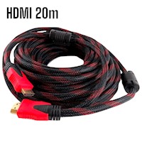 Cable HDMI-HDMI con Filtro 20m 20metros Full HD 3D V1.4 Enmallado