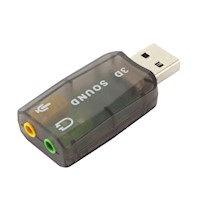 Tarjeta de Sonido Externo USB 5.1 Canales para PC yLaptop Envolvente