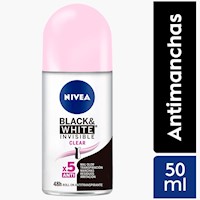 NIVEA Deo Invisible B&W Fem - Clear  Roll On 50ML