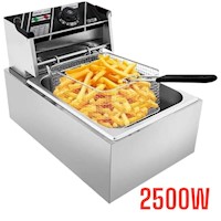 Maquina Freidora Eléctrica 6L 2500W para Papas