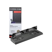 3 en1 Cooler Soporte y Carga para 2 Mandos de PS4 y 3Puertos USB Black
