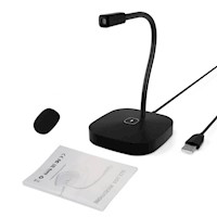 Micrófono de Computadora USB Omnidireccional Black de Escritorio G22