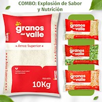 COMBO ARROZ SUP 10 KG+TRIGO+POP CORN+ARVERJA