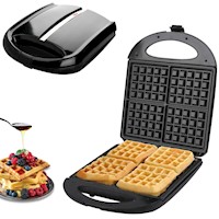 Maquina para Hacer Wafles Gofres 4Rebanadas Waflera Electrica