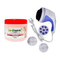 Masajeador Corporal Reductor Anti-celulitis 4 en 1 + Lipo Cream Ni