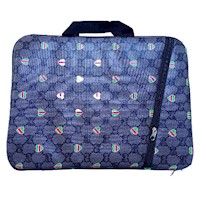 Funda Para Laptop 15.6 pulgadas Gris Con Corazones