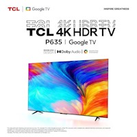 Televisor TCL 55" Google TV 55P635 4K Ultra HD Wifi