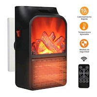 Mini Calefactor Eléctrico Portátil de 500 W Flame Heater