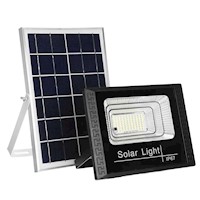 Reflector LED Solar con Panel Solar Recargable 100W