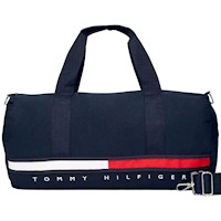 Tommy Hilfiger Bolsa De Viaje Grande Tela Lisa Azul