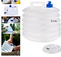 agua plegable para camping, contenedor almacenamiento agua