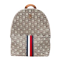 Tommy Hilfiger Mochila Mujer Monogram Beige