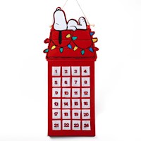 Calendario de Adviento Snoopy Navidad 35x79x1 cm