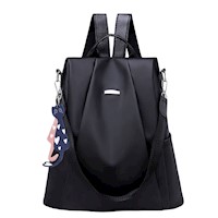 Mochila Bolso Multifuncional Mujer Antirrobo Moda Cartera Bolso Impermeable - Negro
