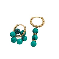 Aretes de Mujer Bañados en Oro 18k Green