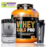 Whey Gold Pro 6.6lb  Chocolate+Creatina Kevin Levrone 500gr