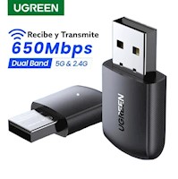 Adaptador WiFi USB 5G y 2,4G Ugreen