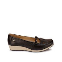 Zapato Canasta Casual WIL-2521 Negro Viale Cuero