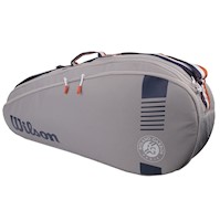 Wilson - Maletin Para 3 Raquetas de Tenis - Roland Garros Team Pack - Gris