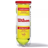 Wilson - Pelotas de Tenis - Championship - Extra Duty - Tapa Roja (3 u.)