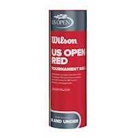 Wilson - Pelotas de Tenis para Niños - Us Open - (5 A 8 Años) (3 u.) - Roja