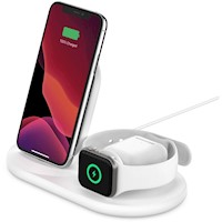 Cargador Inalámbrico 3 en 1 Belkin iPhone 15 Watch Airpod - WIZ001ttWH