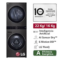 Lavadora LG Carga Superior 13kg/28lbs Smart Inverter WT13DPBK Plateado -  Lagobo