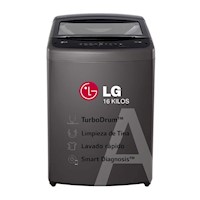 Lavadora LG 16K Carga Superior TurboDrum WT16BVTB Negro Claro