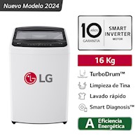 Lavadora LG 16KG TurboDrum 200W WT16WVTB Blanco