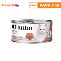 Canbo Gato Pate Pollo Y Pavo Ad Lta 85Gr X 12 Un