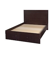 CAMA BOX TESINO 2 PLZ WENGUE