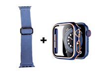 CORREA NYLON + CASE BUMPER PARA APPLE WATCH 41MM - AZUL