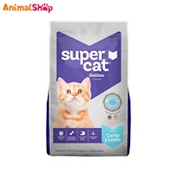 Comida Para Gatito Supercat Carne Leche 1Kg