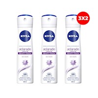 NIVEA Deo Aclarado Natural Beauty Touch Spray 150ML (x3)