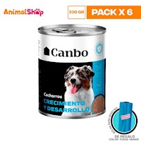 Canbo Pate Cachorro Crecimiento Y Desarroll Lta 330Gr X 6 Un