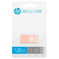 Unidad flash HP x768 USB 3.2 128 GB Beige Rosado