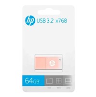 Unidad flash HP x768 USB 3.2 64 GB Beige Rosado