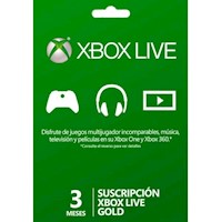 Xbox Live Gold 3 Meses Global- Xbox One/ 360 [Digital]