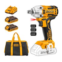 Llave de Impacto 20V 300nm BRUSHLESS Inalámbrica Ingco