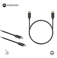 Cable Motorola TipoC a TipoC 15m Premium Carga UltraRápida SJCX0CCB15