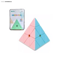 Cubo Mágico Pirámide 3x3 color pastel Moyu para Niños