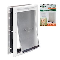 Puerta para Mascotas PetSafe Premium Plástico Blanca Mediana