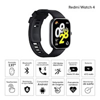 Redmi Watch 4 Negro - Tienda Autorizada