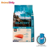 Comida De Perro Cachorro Bravery Raza Pequeña Salmón 7 Kg