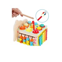 Juego Madera Gallina con Martillo Didáctico 300g Genérico
