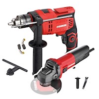 Combo taladro percutor 750w + amoladora 950w industrial Rankor