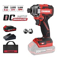 Atornillador de impacto 1/4" Brushless Rankor