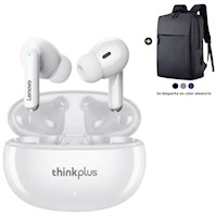 Audifonos Bluetooth Lenovo XT88 Blanco + Mochila Portalaptop Regalo