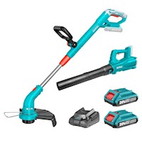 Combo cortadora de pasto + sopladora 20v industrial Total